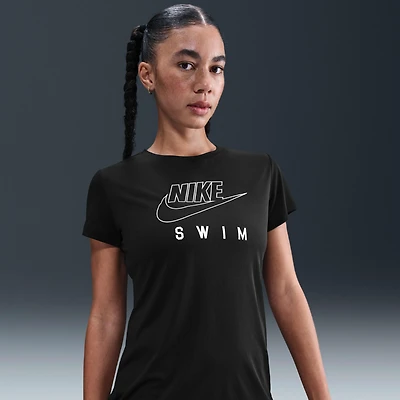 Nike Swim Swoosh Hydroguard Women's Short-Sleeve Top