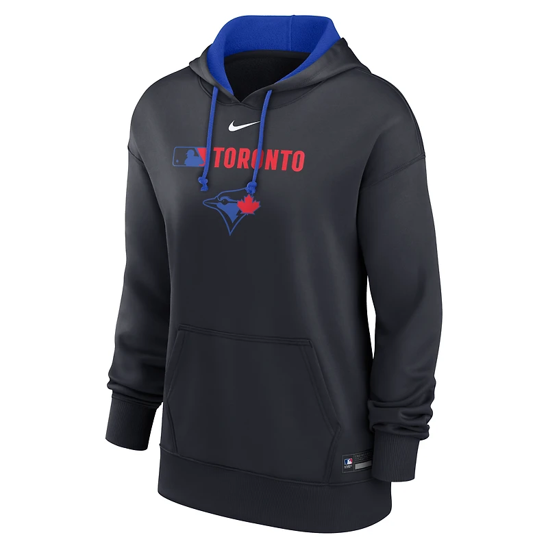 Toronto Blue Jays Authentic Collection City Connect Women's Nike Therma MLB Pullover Hoodie