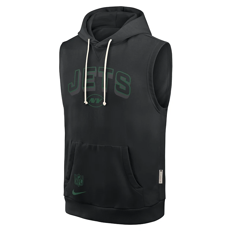 New York Jets Sideline Men's Nike Dri-FIT NFL Sleeveless Pullover Hoodie