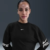 Nike Pro Women's Dri-FIT Loose Crew-Neck French Terry Sweatshirt