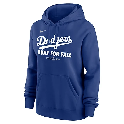 Los Angeles Dodgers 2025 Postseason Authentic Collection Women's Nike MLB Pullover Hoodie