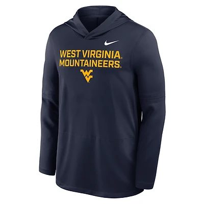 West Virginia Sideline Men's Nike Dri-FIT College Long-Sleeve Hooded Top