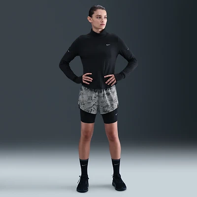 Nike Swift Women's Mid-Rise 2-in-1 Running Shorts with Reflective Accents