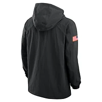 Texas Men's Nike Full-Snap Hooded Military Jacket