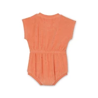 Nike Essentials Baby (0-9M) Jacquard Towel Terry Romper