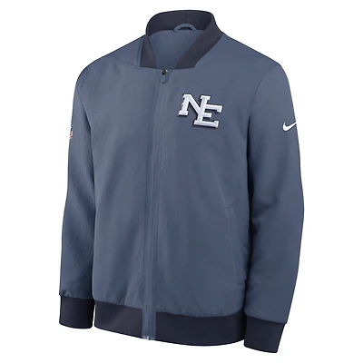 New England Patriots Rivalries Collection Sideline Men's Nike NFL Full-Zip Bomber Jacket