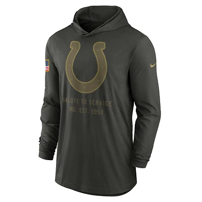 Indianapolis Colts Salute to Service Sideline Men’s Nike Dri-FIT NFL Long-Sleeve Hooded Top