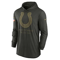 Indianapolis Colts Salute to Service Sideline Men’s Nike Dri-FIT NFL Long-Sleeve Hooded Top