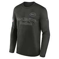 New York Jets Rivalries Collection Sideline Legend Small Logo Men's Nike Dri-FIT NFL Long-Sleeve T-Shirt