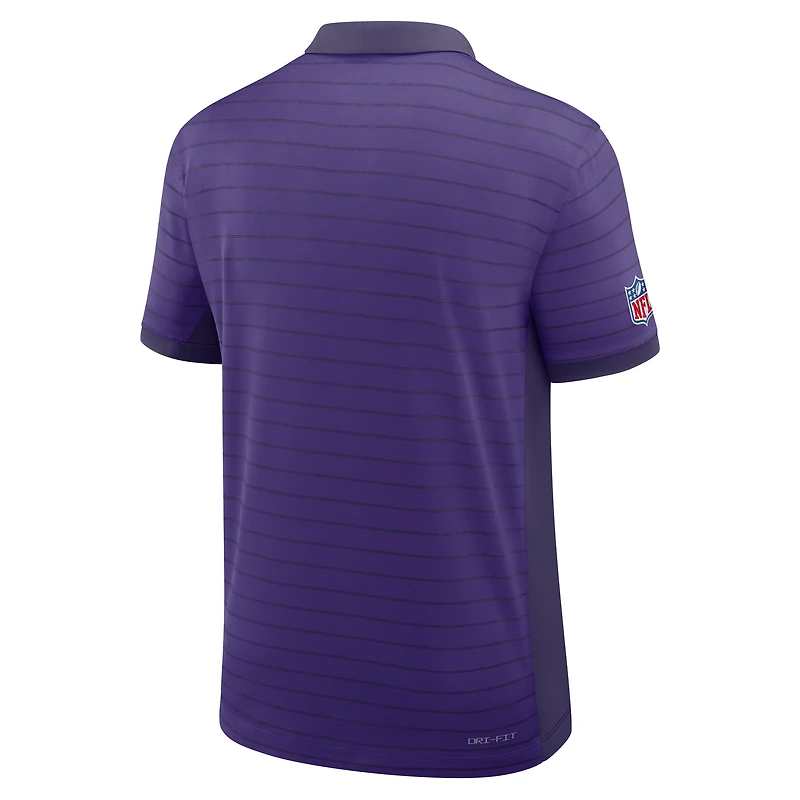 Minnesota Vikings Sideline Victory Stripe Men's Nike Dri-FIT NFL Polo