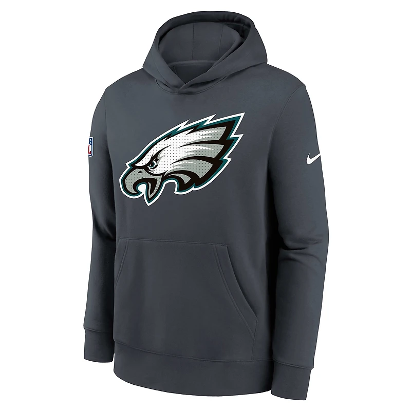 Philadelphia Eagles Sideline Club Big Kids' Nike NFL Pullover Hoodie
