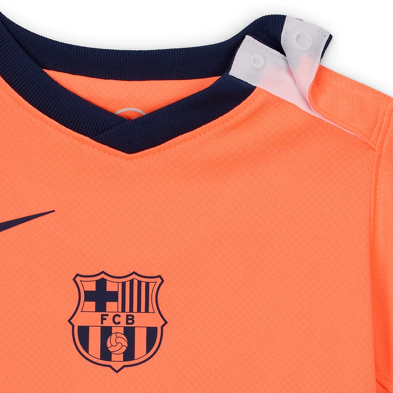 FC Barcelona 2025/26 Stadium Third Baby/Toddler Nike Total 90 Soccer Replica 3-Piece Kit