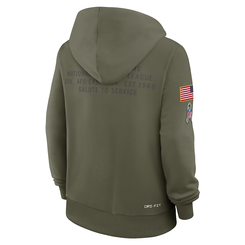 Miami Dolphins Salute to Service Sideline Women's Nike Dri-FIT NFL Pullover Hoodie
