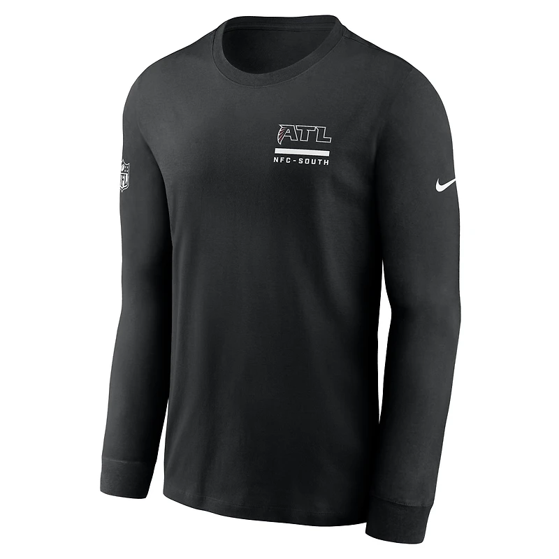 Atlanta Falcons Sideline Team Issue Men's Nike Dri-FIT NFL Long-Sleeve T-Shirt
