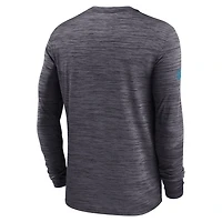 Carolina Panthers Sideline Team Issue Velocity Men's Nike Dri-FIT NFL Long-Sleeve T-Shirt