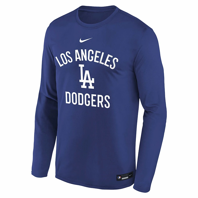 Los Angeles Dodgers Authentic Collection Team Issue Legend Big Kids' Nike Dri-FIT MLB T-Shirt
