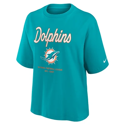 Miami Dolphins Boxy Women's Nike NFL T-Shirt