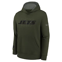 New York Jets Rivalry Club Big Kids' Nike NFL Pullover Hoodie