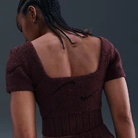 Nike Sportswear Phoenix Cozy Bouclé Women's Short-Sleeve Cropped Knit Top
