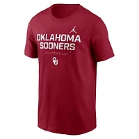 Oklahoma Courtside Basketball Men's Jordan Brand Dri-FIT College T-Shirt