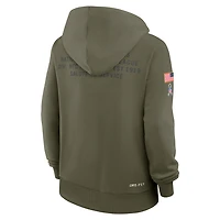 Green Bay Packers Salute to Service Sideline Women's Nike Dri-FIT NFL Pullover Hoodie