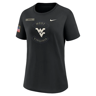 West Virginia Military Appreciation Women's Nike Dri-FIT College T-Shirt
