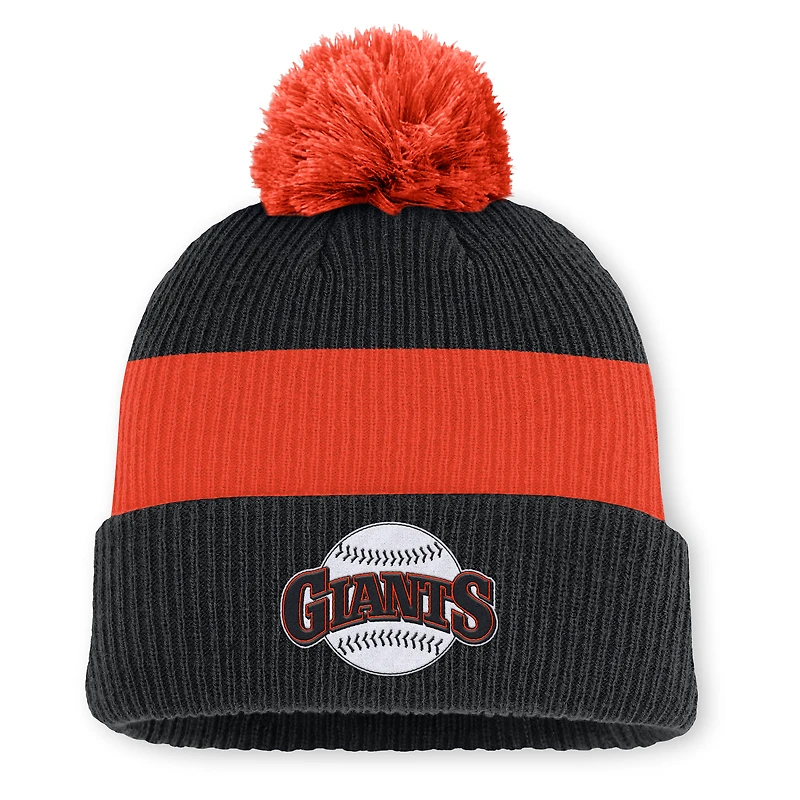 San Francisco Giants Cooperstown Peak Men's Nike MLB Cuffed Pom Beanie