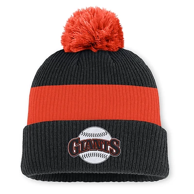 San Francisco Giants Cooperstown Peak Men's Nike MLB Cuffed Pom Beanie