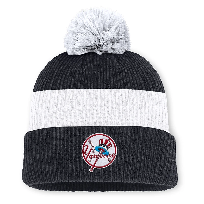 New York Yankees Cooperstown Peak Men's Nike MLB Cuffed Pom Beanie