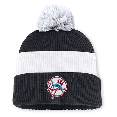 New York Yankees Cooperstown Peak Men's Nike MLB Cuffed Pom Beanie
