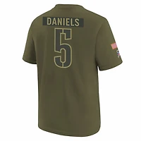 Jayden Daniels Washington Commanders Salute to Service Big Kids’ Nike NFL T-Shirt