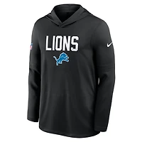 Detroit Lions Pure Fury Sideline Men's Nike Dri-FIT NFL Long-Sleeve Hooded Top