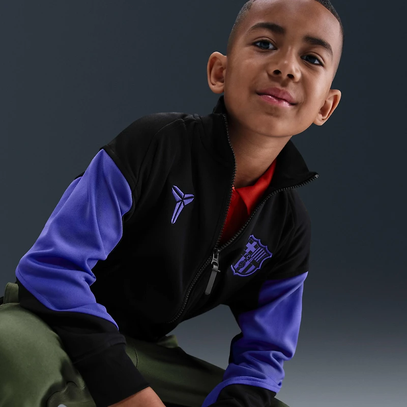 FC Barcelona Academy Pro Away Big Kids' Kobe Dri-FIT Soccer Anthem Jacket