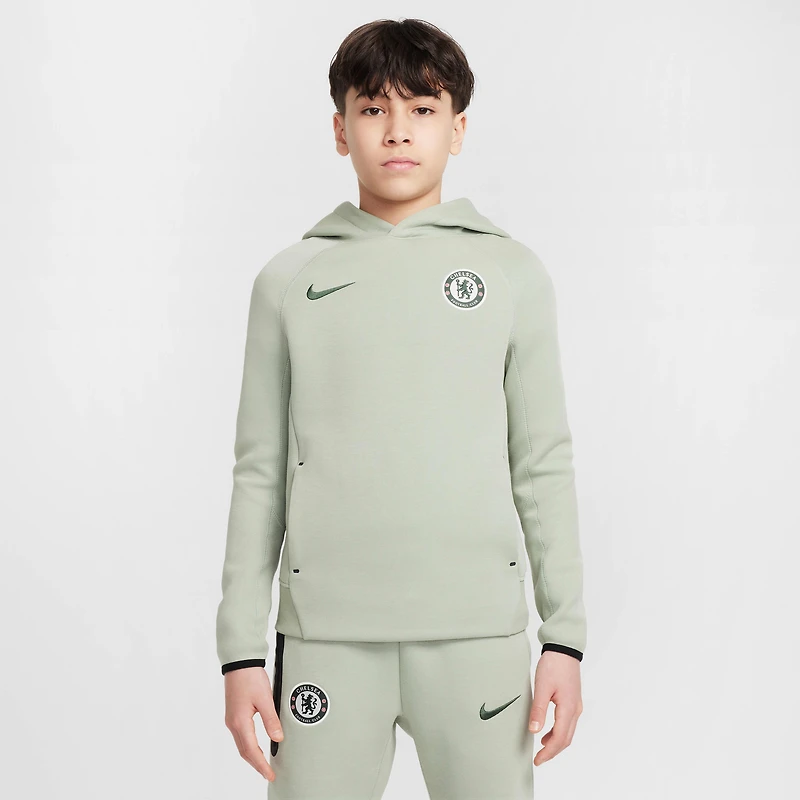 Chelsea FC Tech Big Kids' (Boys') Nike Soccer Fleece Pullover Hoodie