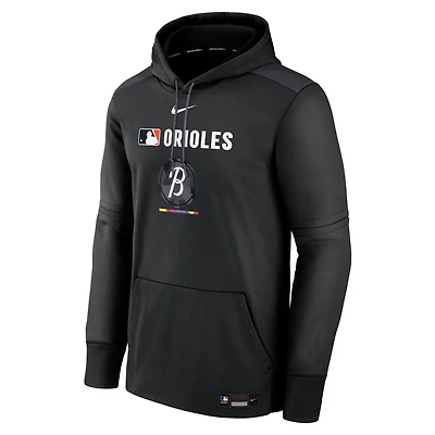 Baltimore Orioles Authentic Collection City Connect Men's Nike Therma MLB Pullover Hoodie
