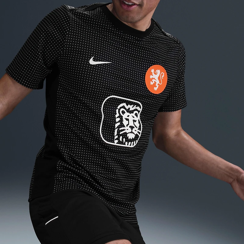 Netherlands Academy Pro Men's Nike Dri-FIT Soccer Pre-Match Short-Sleeve Top