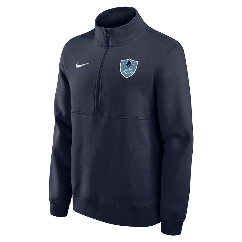 Nike College Club Fleece (Howard University) Men's 1/4 Zip Top