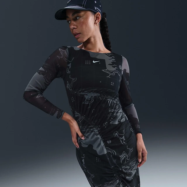 Nike Serena Williams Design Crew Women's Mesh Midi Dress | The Summit Nike Serena Williams Design Crew Women's Mesh Midi Dress | The Summit