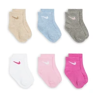 Nike Swoosh Baby/Toddler Ankle Socks (6 Pairs)