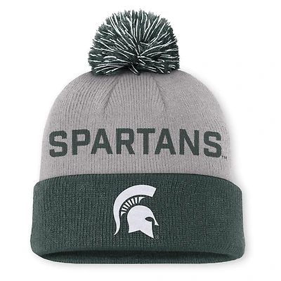 Michigan State Primetime Peak Men's Nike College Cuffed Pom Beanie
