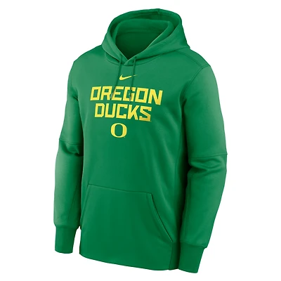Oregon Team Stacked Men’s Nike Therma College Pullover Hoodie