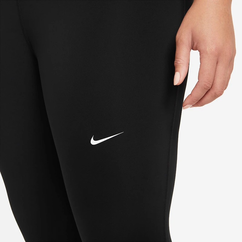 Nike Pro Women's Mid-Rise Mesh-Paneled Leggings