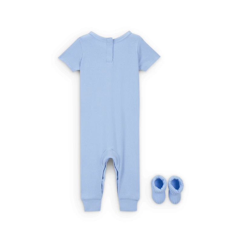 Nike Baby Rib Knit Romper and Socks Set