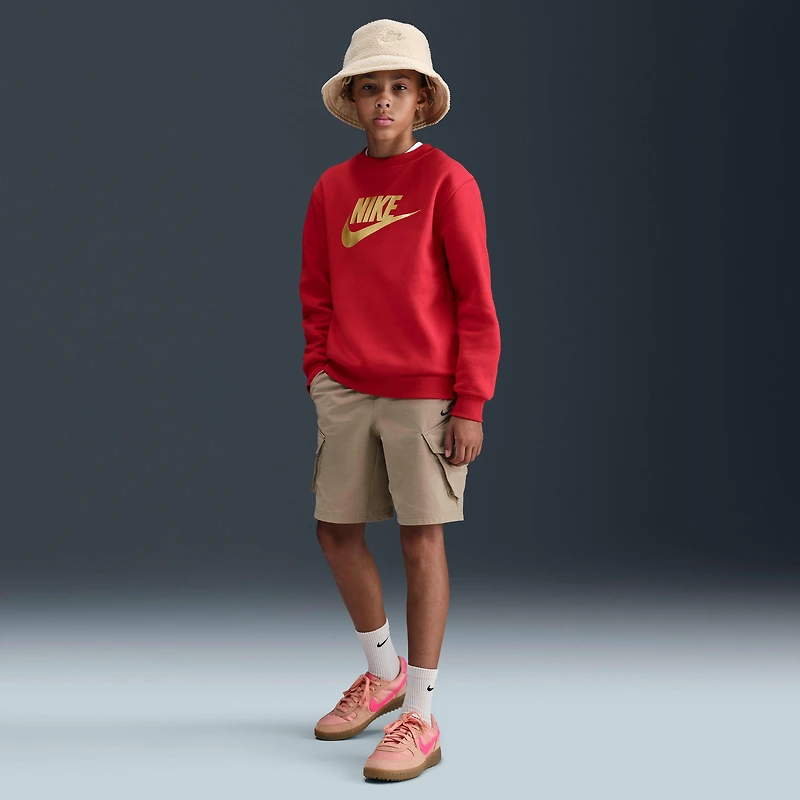 Nike Sportswear Club Fleece Big Kids' Crew-Neck Sweatshirt