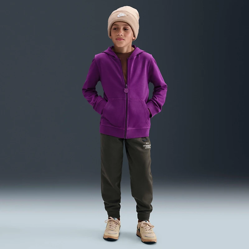 FC Barcelona Club Big Kids' (Boys') Nike Soccer Full-Zip Hoodie