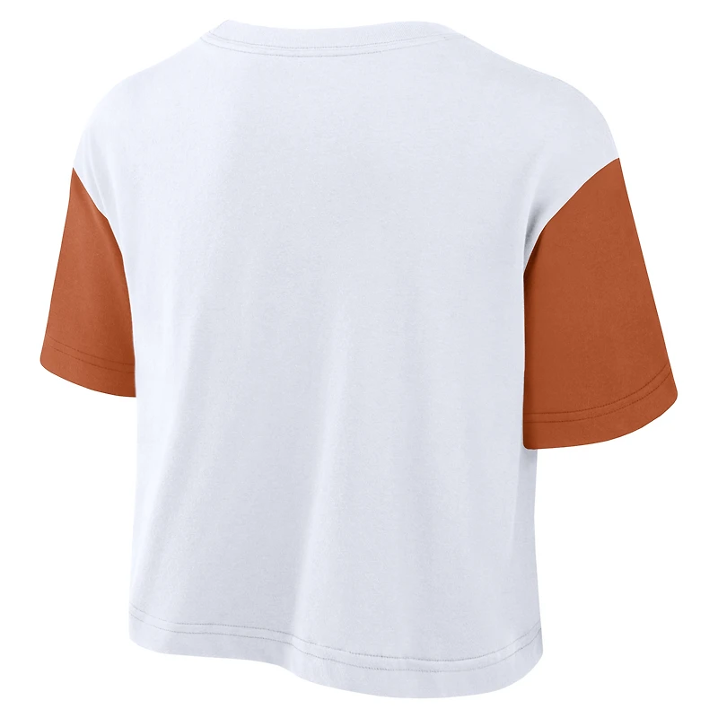 Texas Script Women's Nike Dri-FIT College Cropped T-Shirt