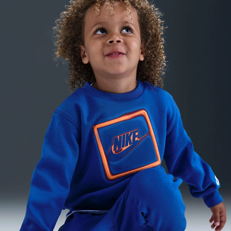 Nike Glow With Me Toddler Lightweight Fleece 2-Piece Crew Set