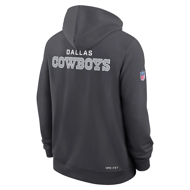 Dallas Cowboys Initial Home Sideline Men's Nike Dri-FIT NFL Pullover Hoodie