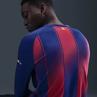 FC Barcelona 2025/26 Stadium Home Men's Nike Dri-FIT Soccer Replica Long-Sleeve Jersey