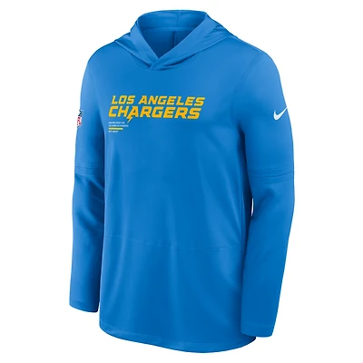 Los Angeles Chargers Pure Fury Sideline Men's Nike Dri-FIT NFL Long-Sleeve Hooded Top
